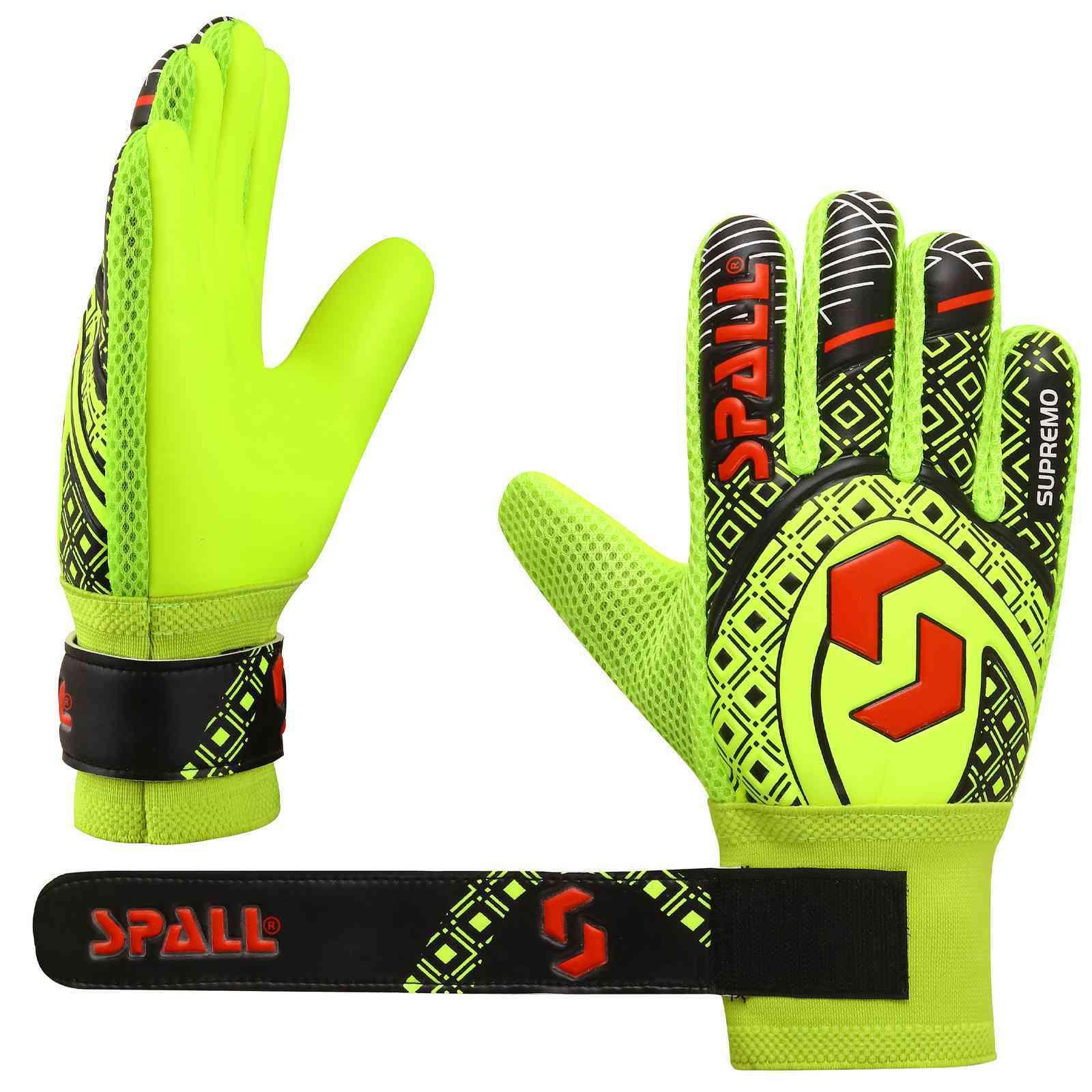Goalkeeper Gloves Strong Grip With Finger Spine Double Wrist Protection ...