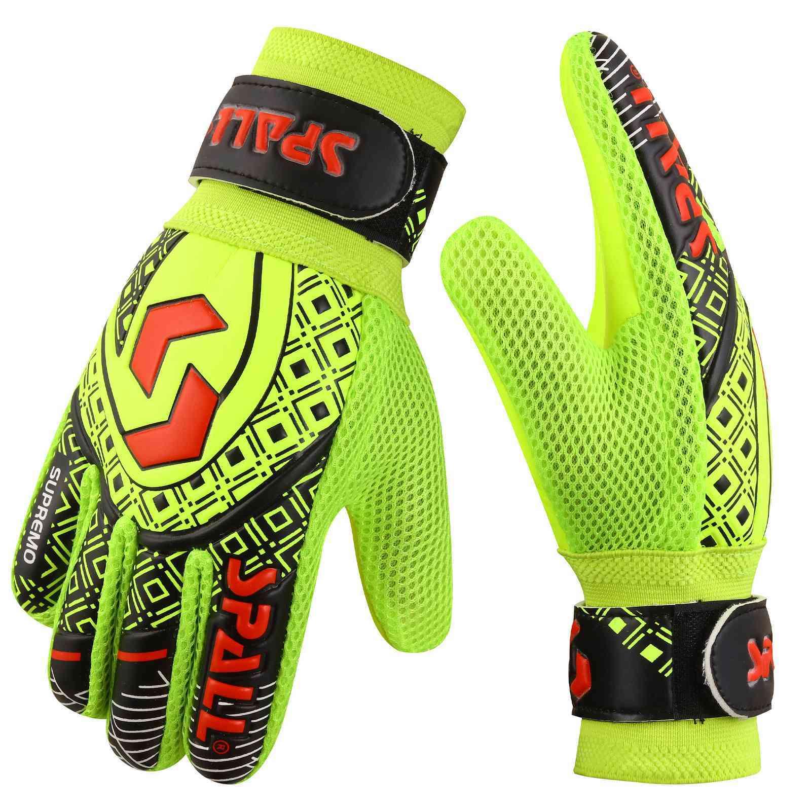 Goalkeeper Gloves Strong Grip With Finger Spine Double Wrist Protection ...