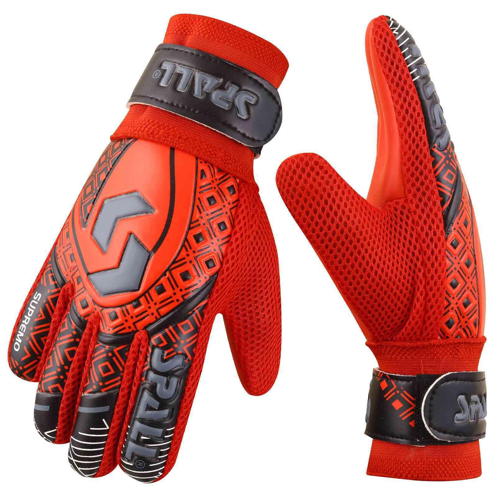 Goalkeeper Gloves Strong Grip With Finger Spine Double Wrist Protection ...