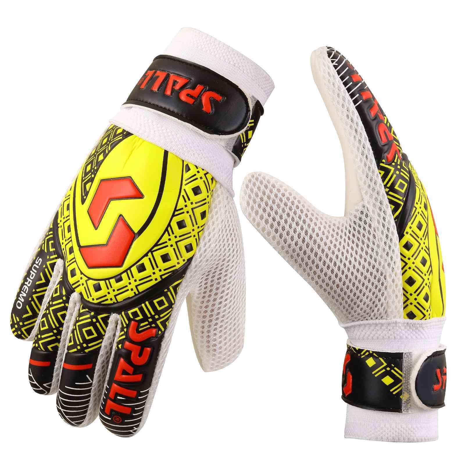 Goalkeeper Gloves Strong Grip With Finger Spine Double Wrist Protection ...